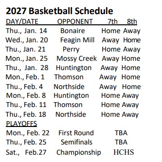 basketball Schd.