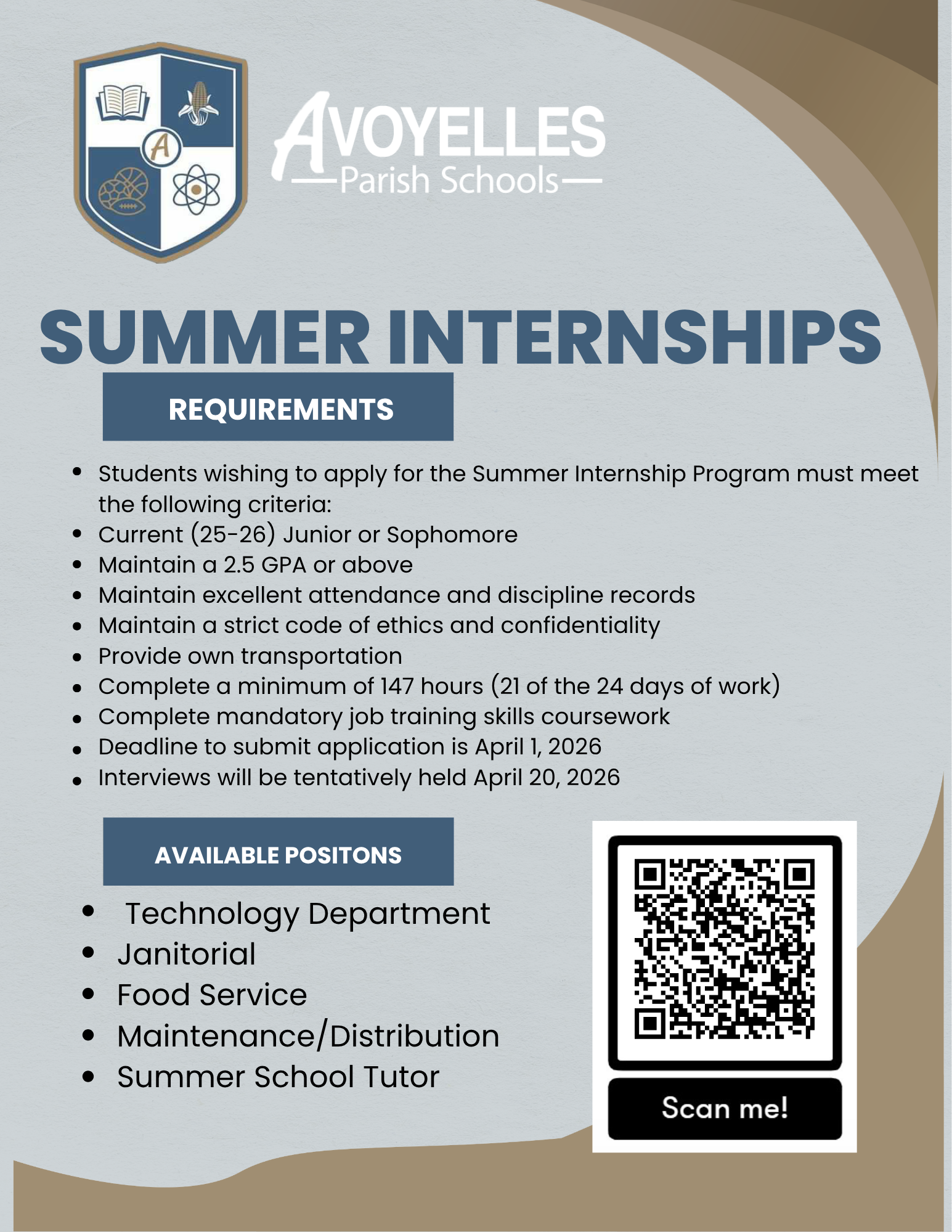 2026 Student Internships