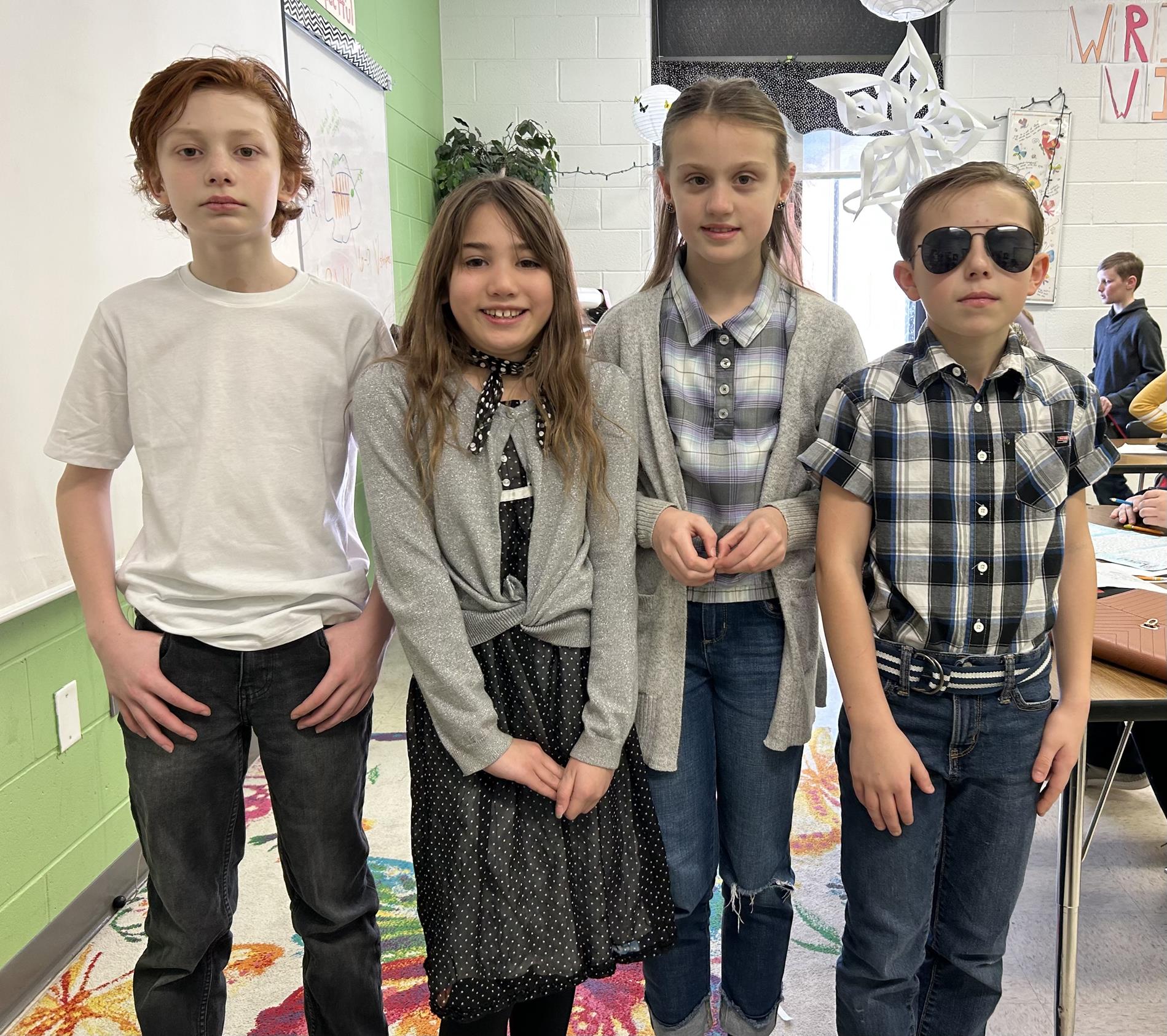 dressed up as 50's