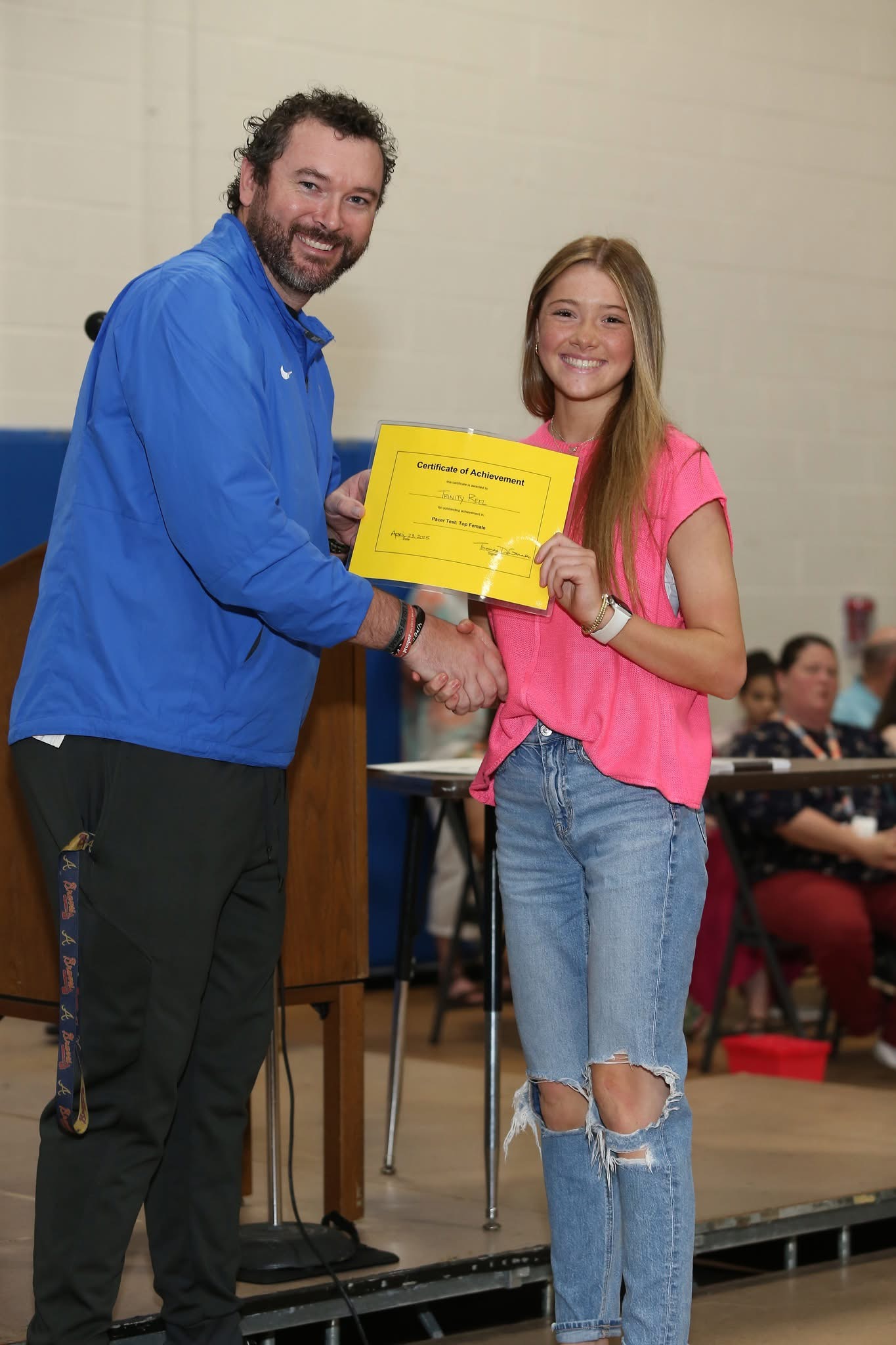 BCHS HIGHEST FEMALE PACER SCORE-TRINITY REEL