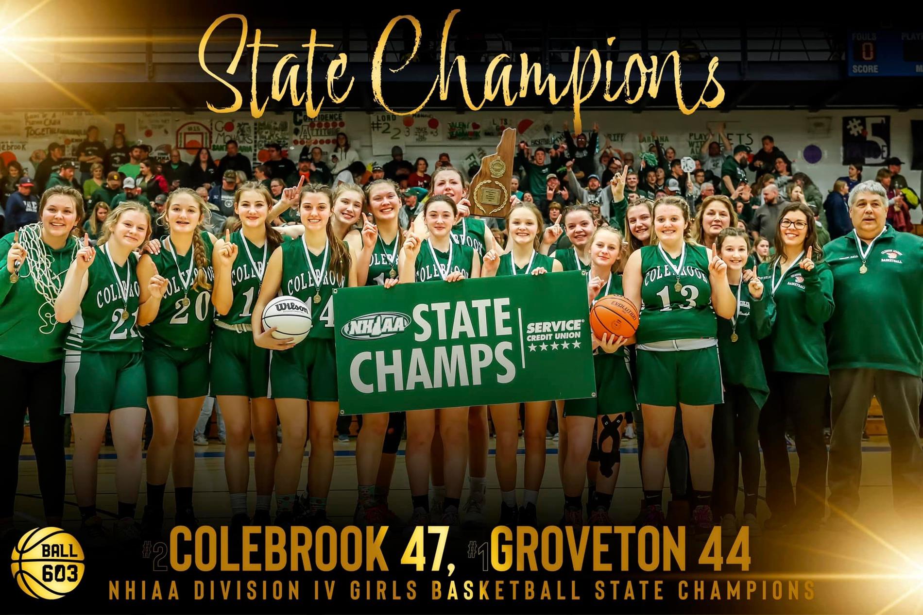 Colebrook girls basketball win state championship