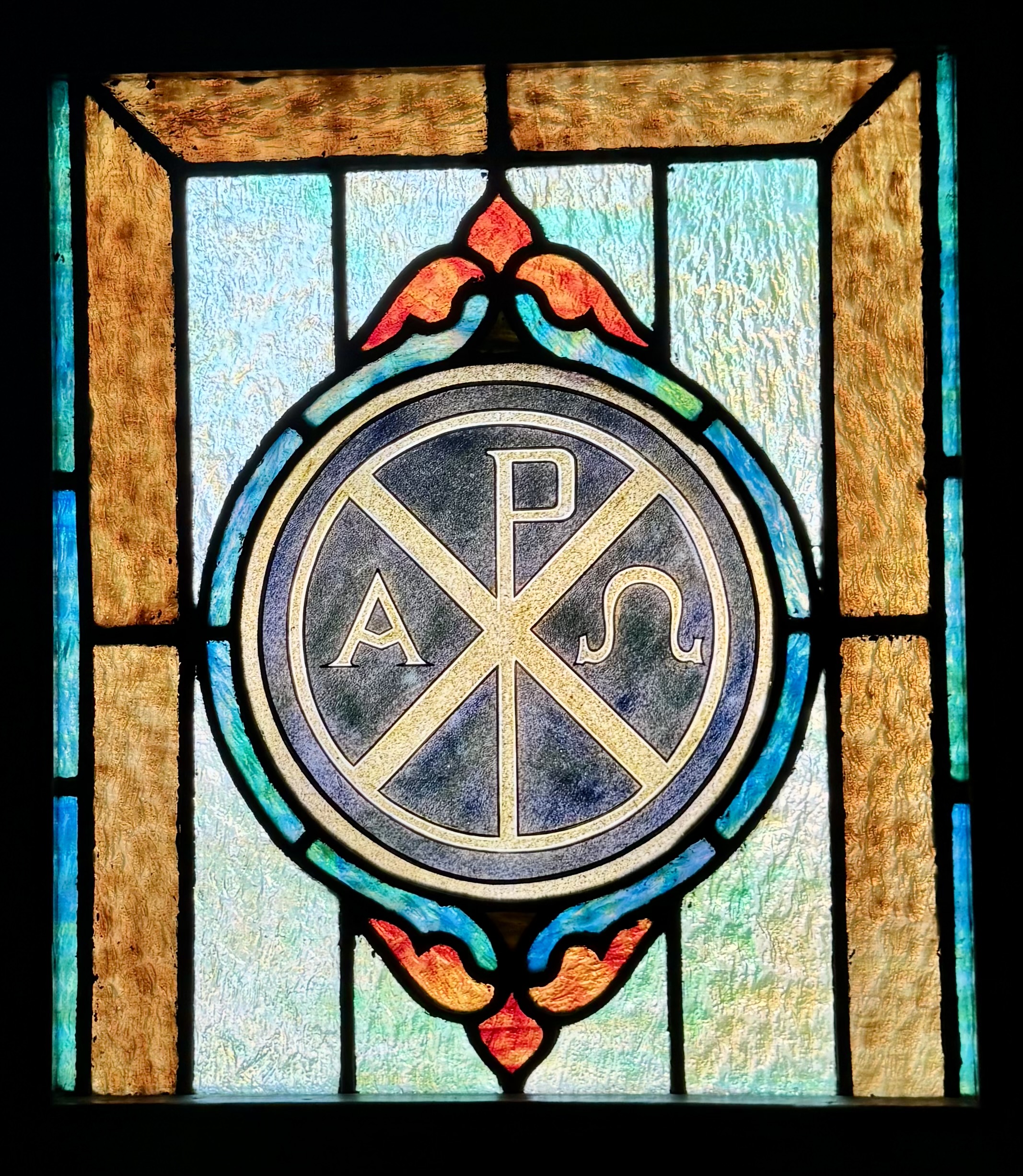 Stained Glass of Chi Rho