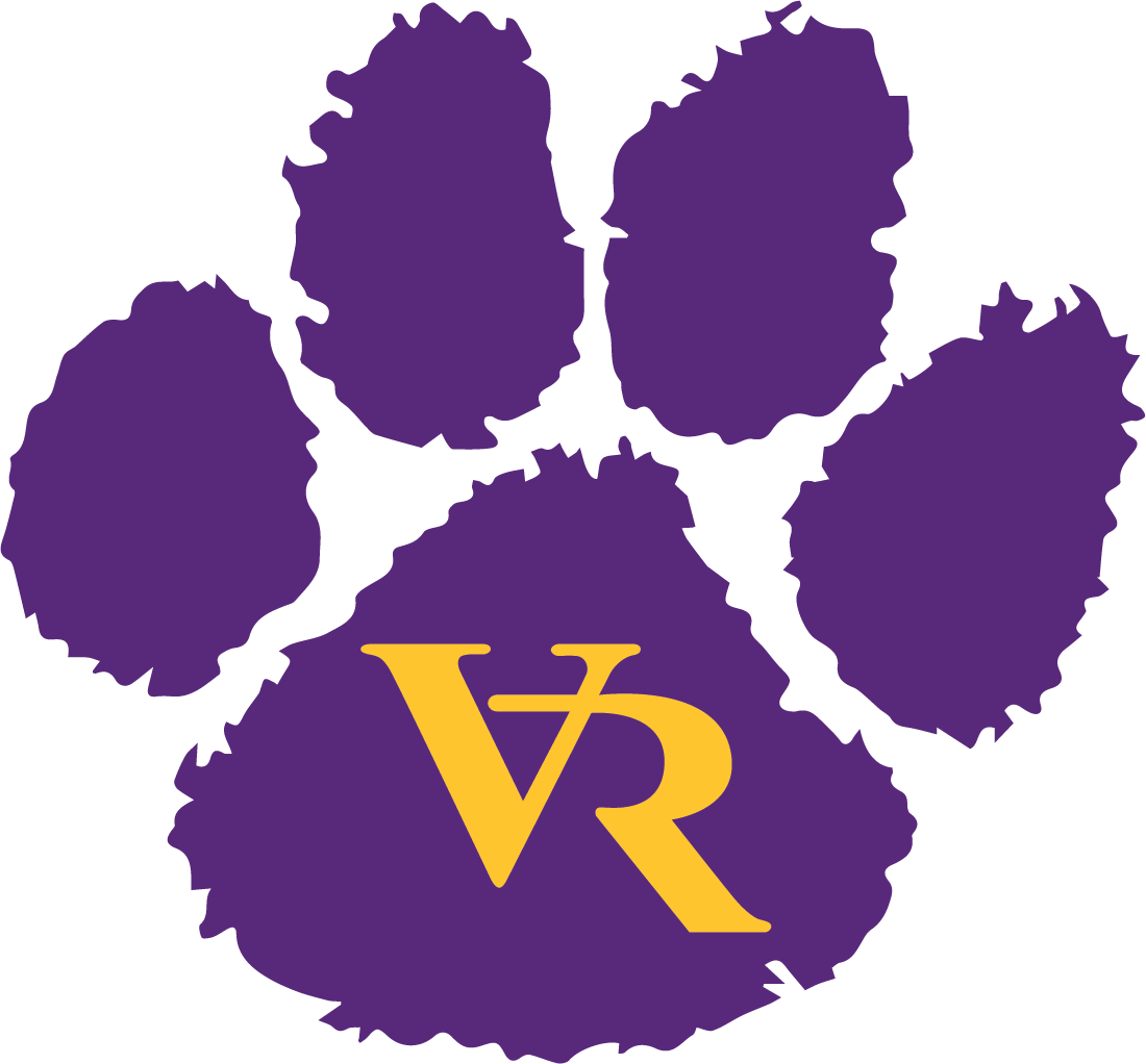 VR logo in paw print