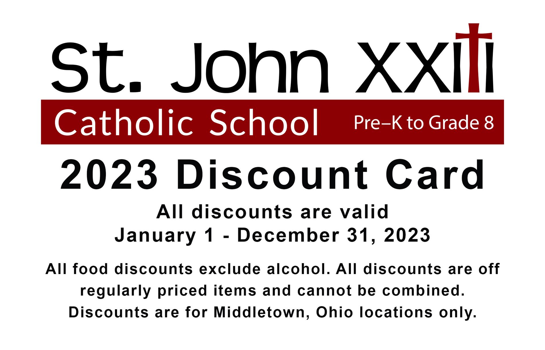 front of discount card