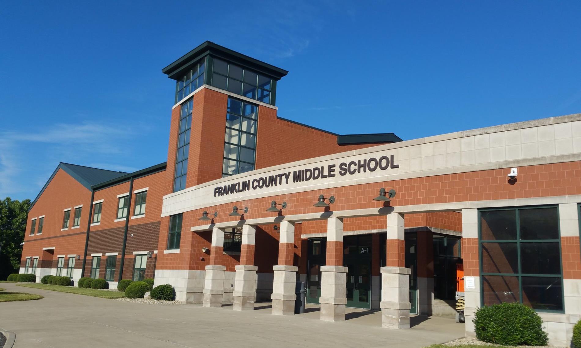 Exterior view of Franklin County Middle School.