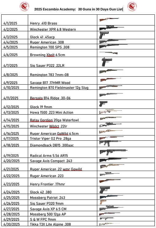 2025 Gun List