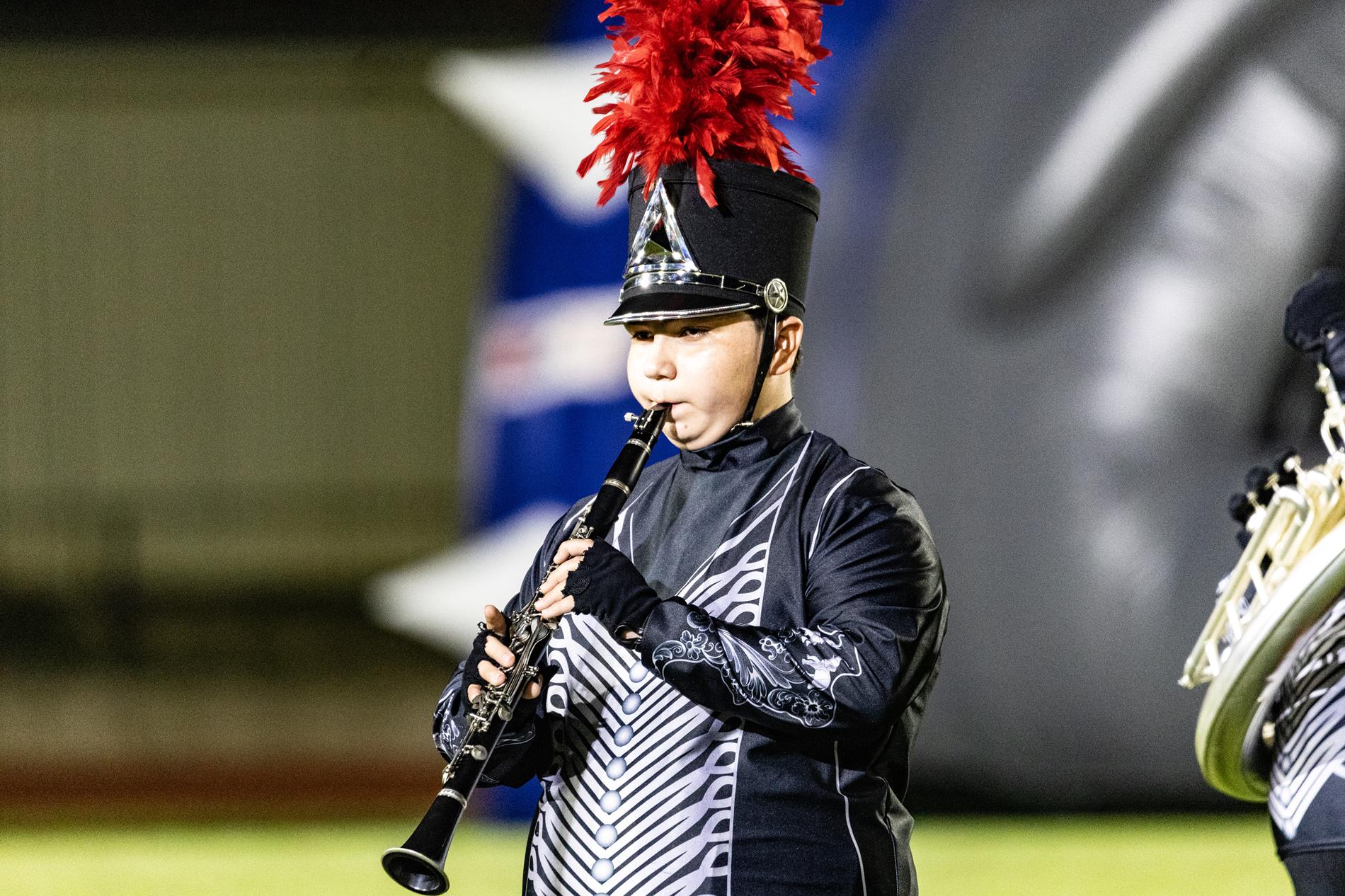 Ingram Tom Moore High School marching band performance in the Bandera game.