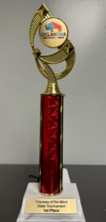 Odessey of the mind 1st place trophy