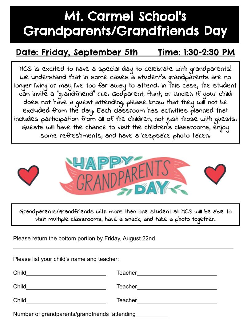 grandparents day flyer