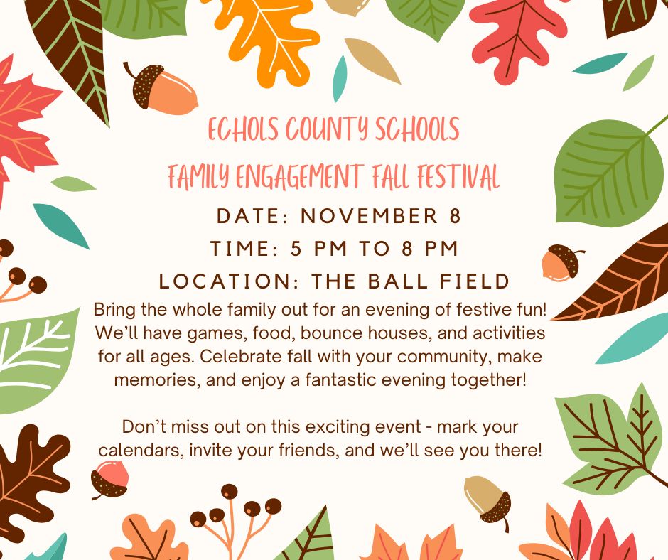 Family Engagement Fall Festival Flyer