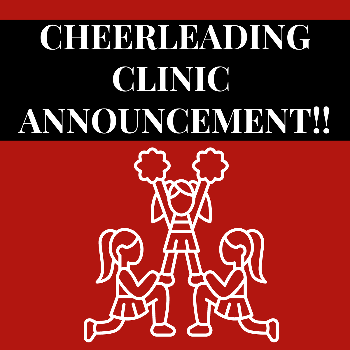 Cheerleading Clinic Announcement
