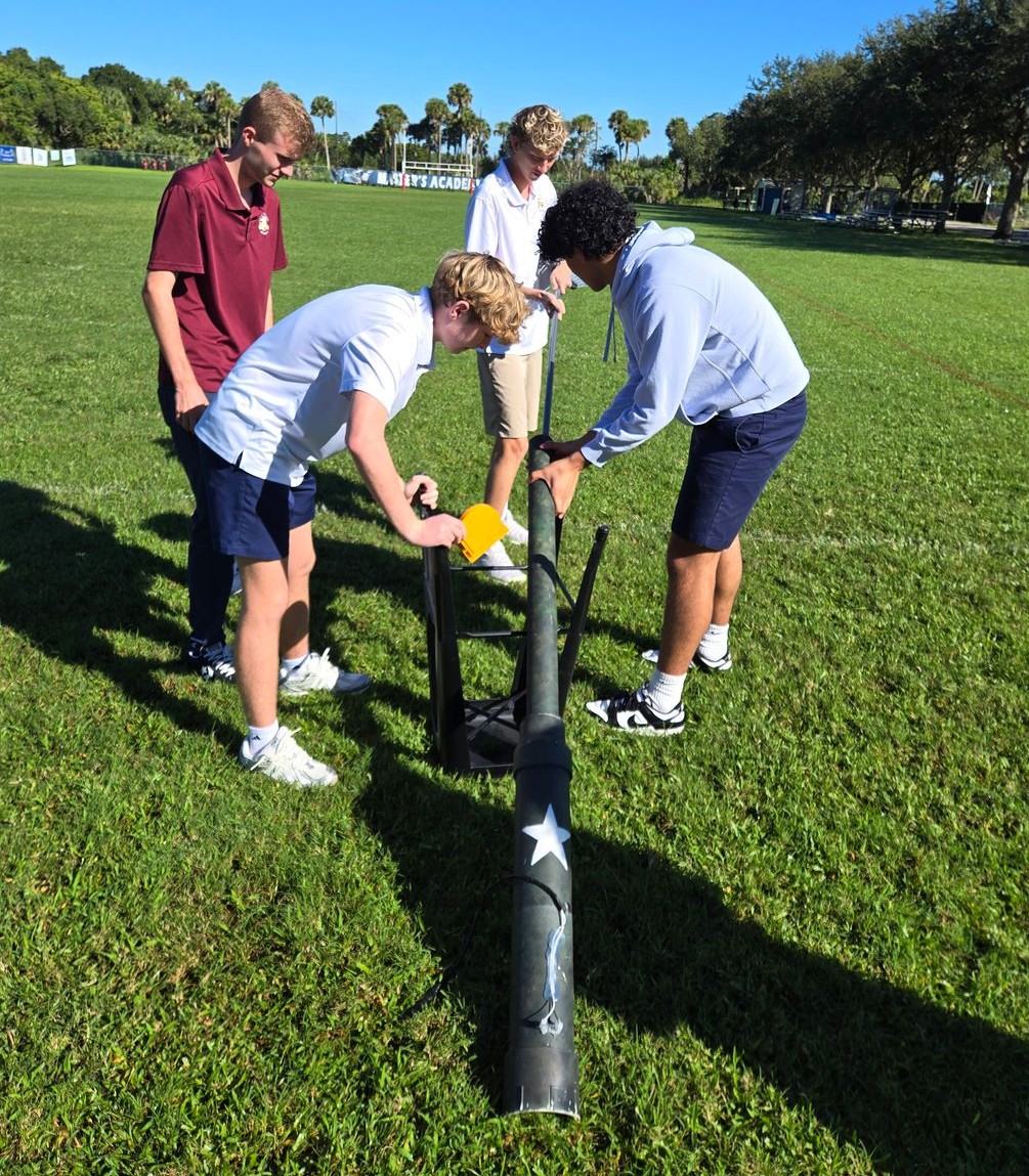 STEM students in field 
