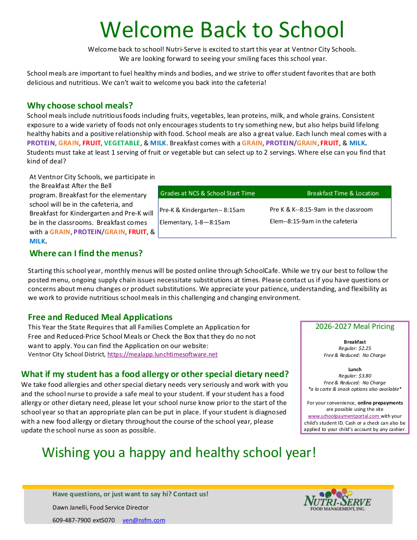 Welcome Letter 2024-25