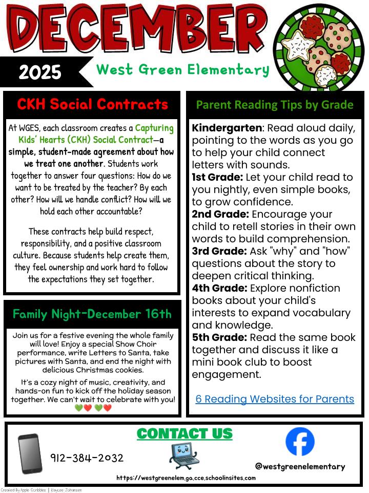 DECEMBER SCHOOL NEWSLETTER (ENGLISH)