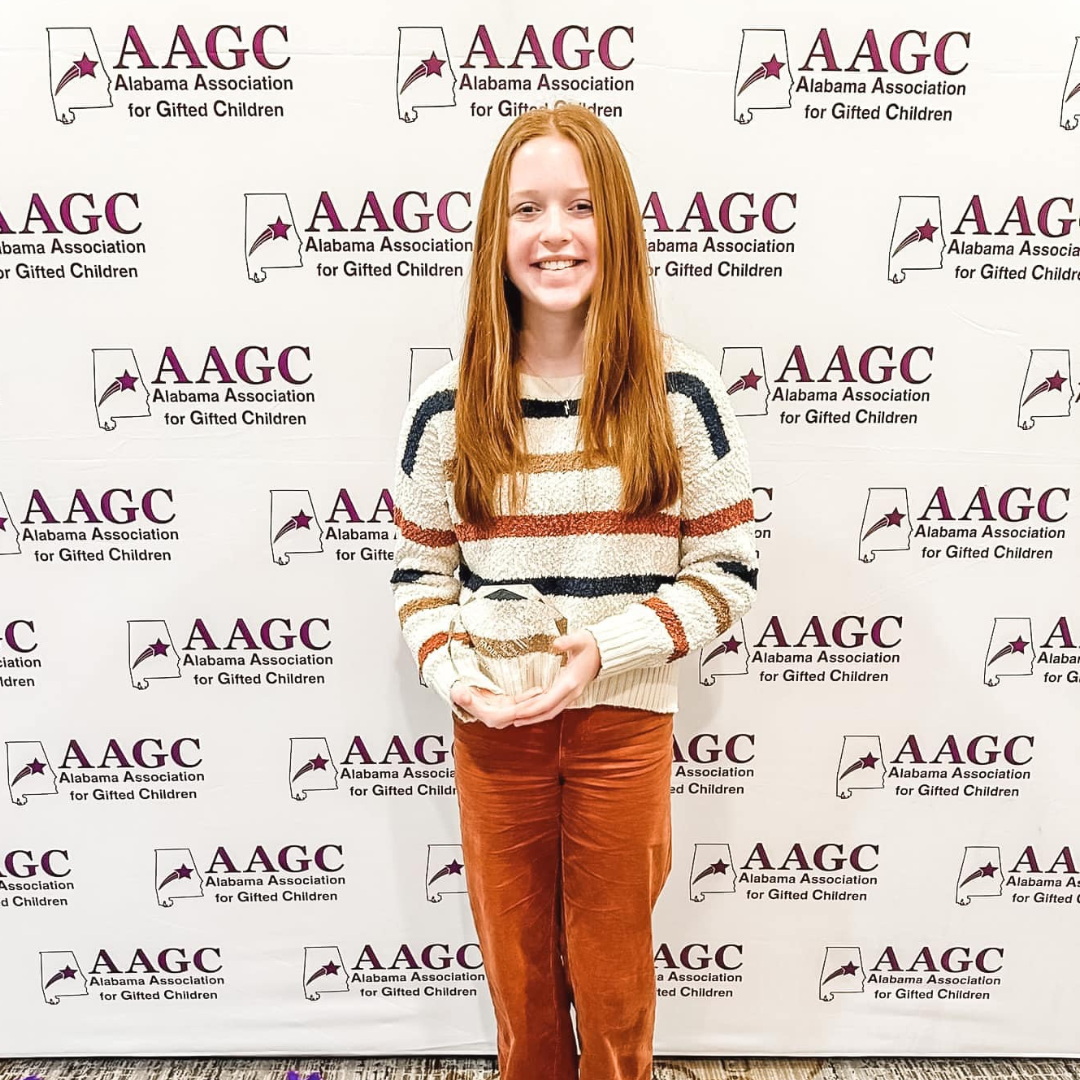 Sadie Stojak Named AAGC's 2023 Outstanding Gifted Student in Alabama
