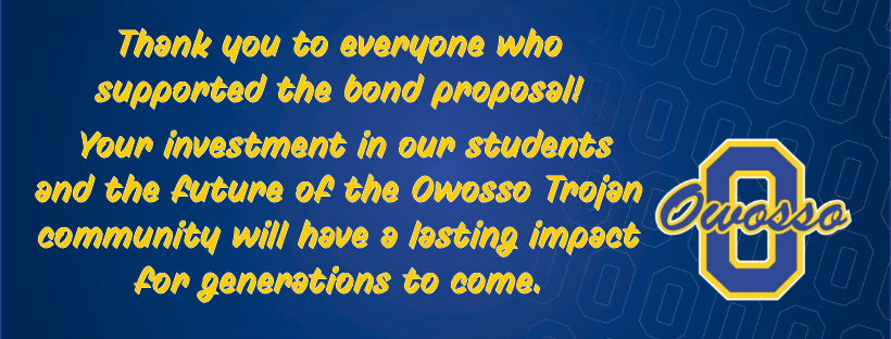 Owosso Bond Thank You Flyer