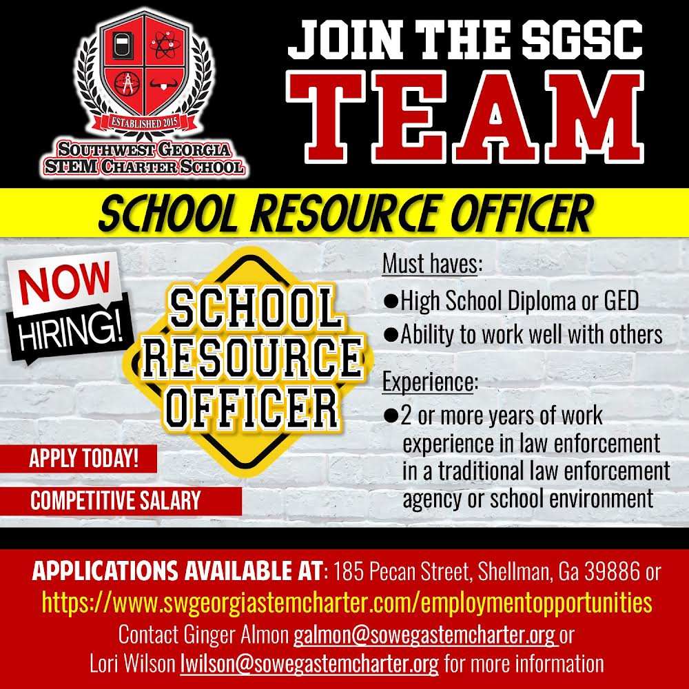 Now Hiring School Resource Officer