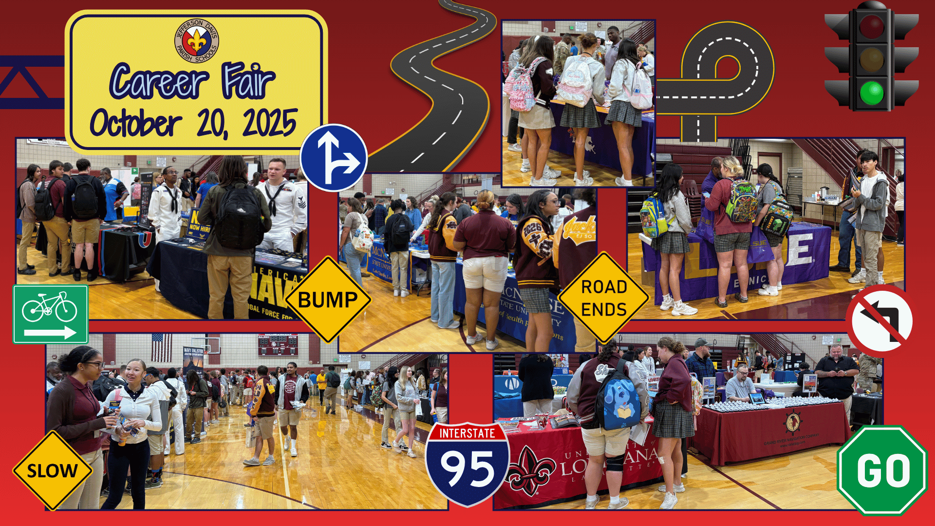 JDP High School Seniors participated in the College Career Fair at Jennings High on October 20th. 