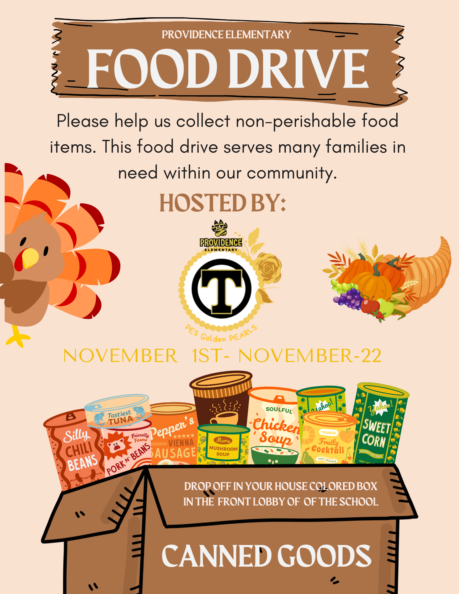 Canned Food Drive Flyer 