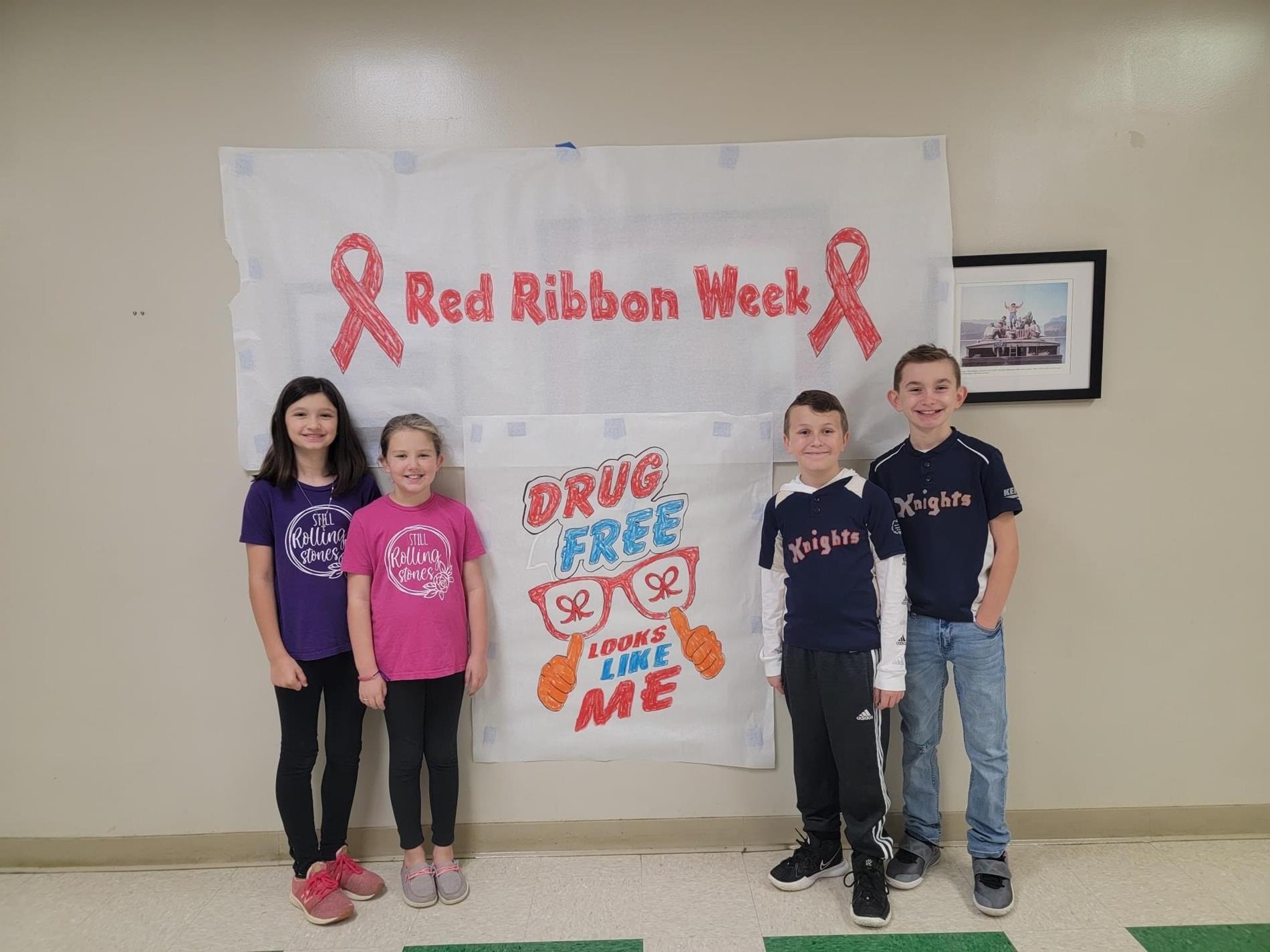 Red Ribbon Twin Day