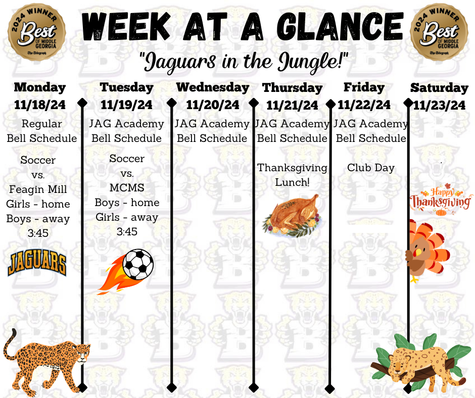 Week at a glance