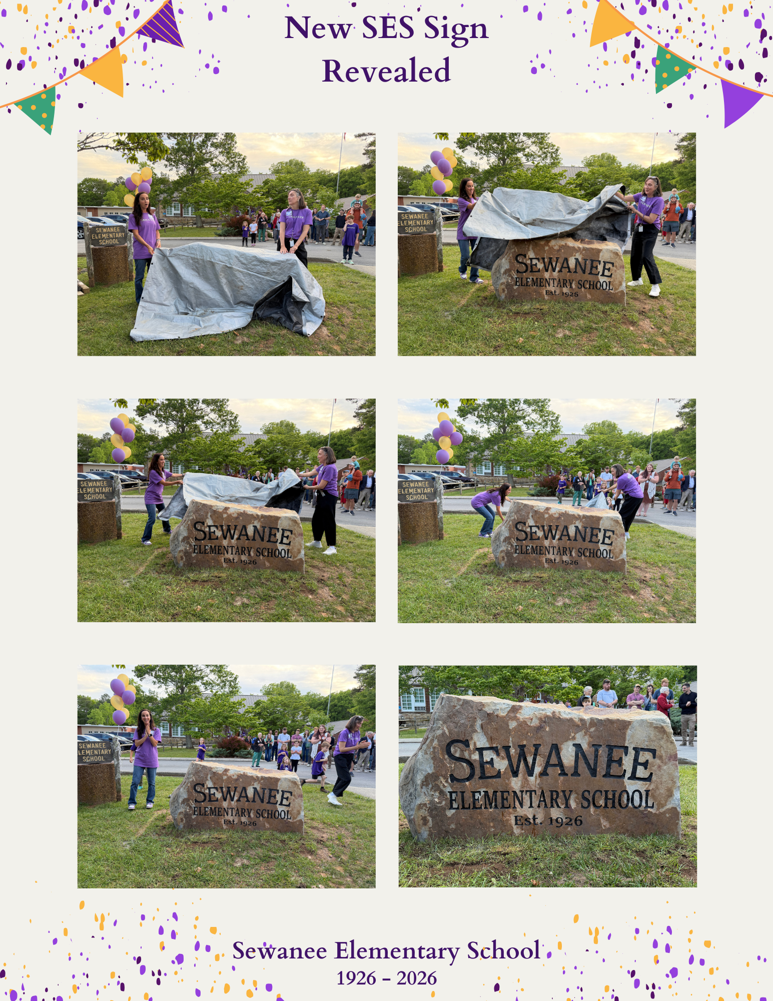 Photos of New SES Sign Revealed at the 100th Birthday Celebration on May 8, 2026