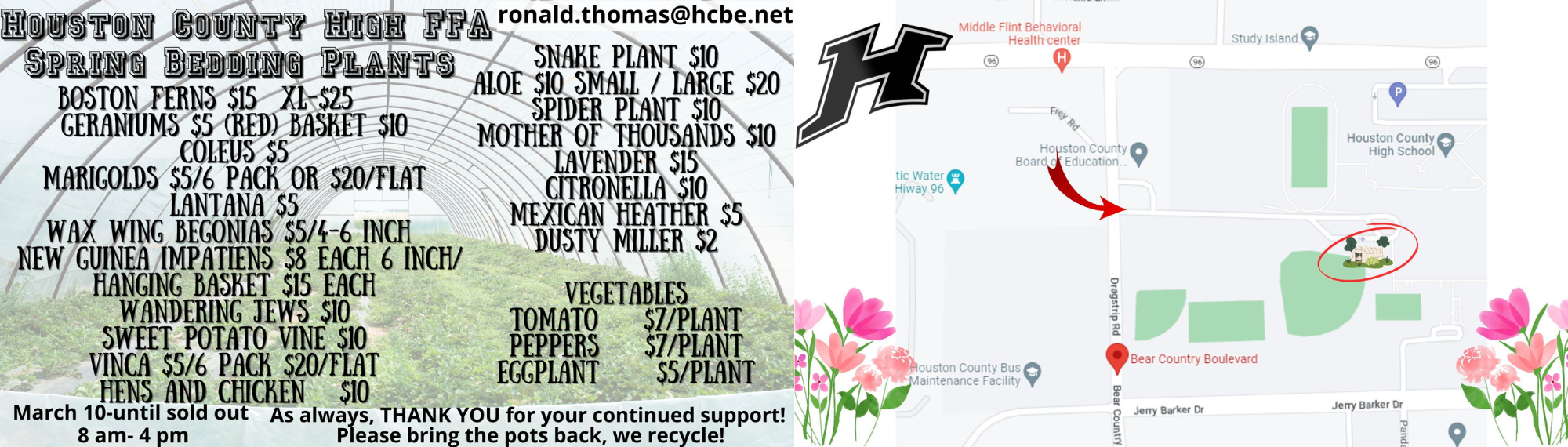 Spring FFA Plant Sale