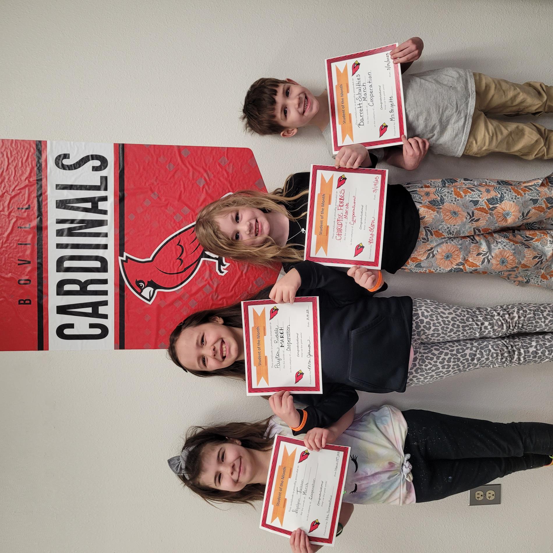 March Students of the Month