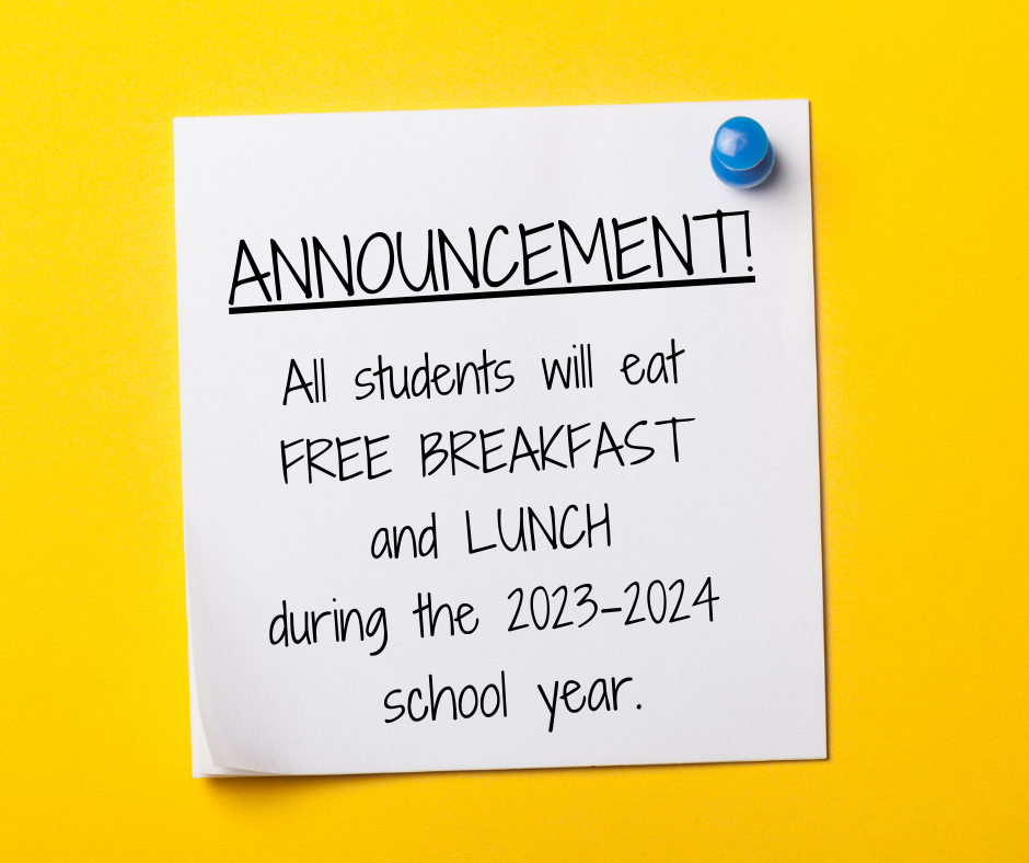 Announcement of Free Lunch for Students