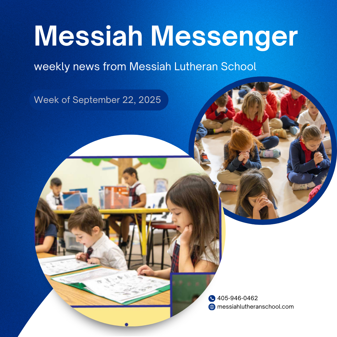 Messiah Messenger for the week of September 22, 2025