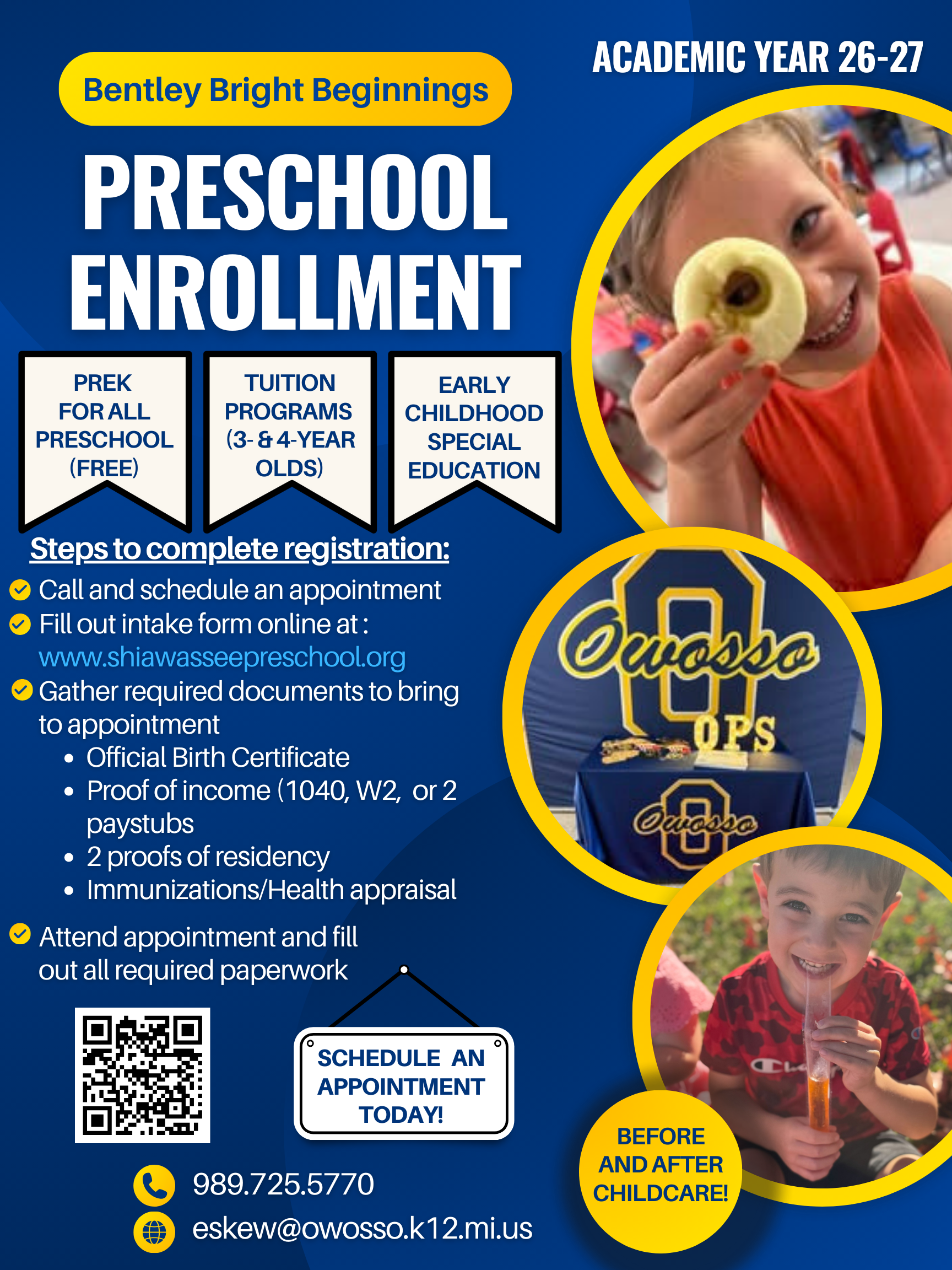Preschool Enrollment Flyer