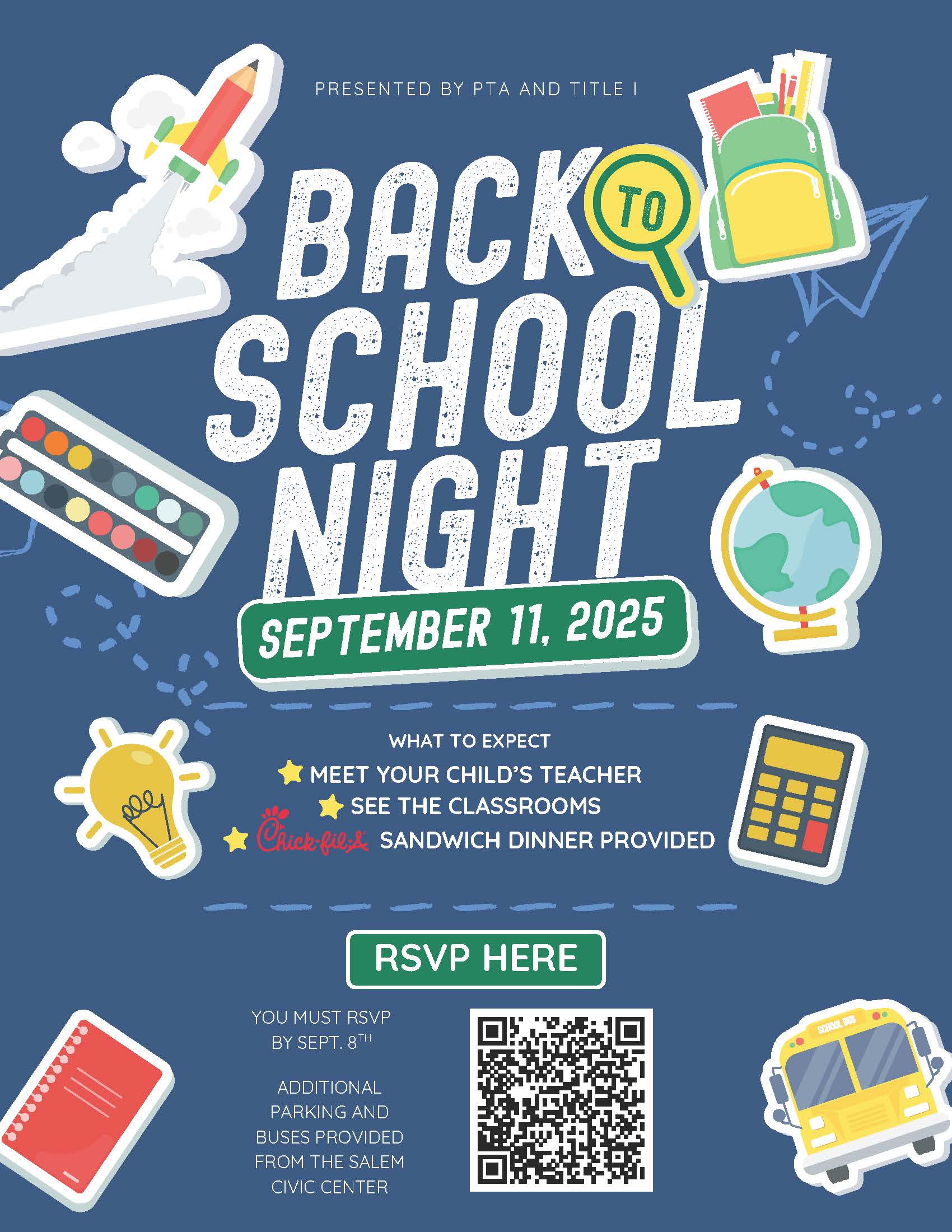 Back to school night poster Back to school night poster