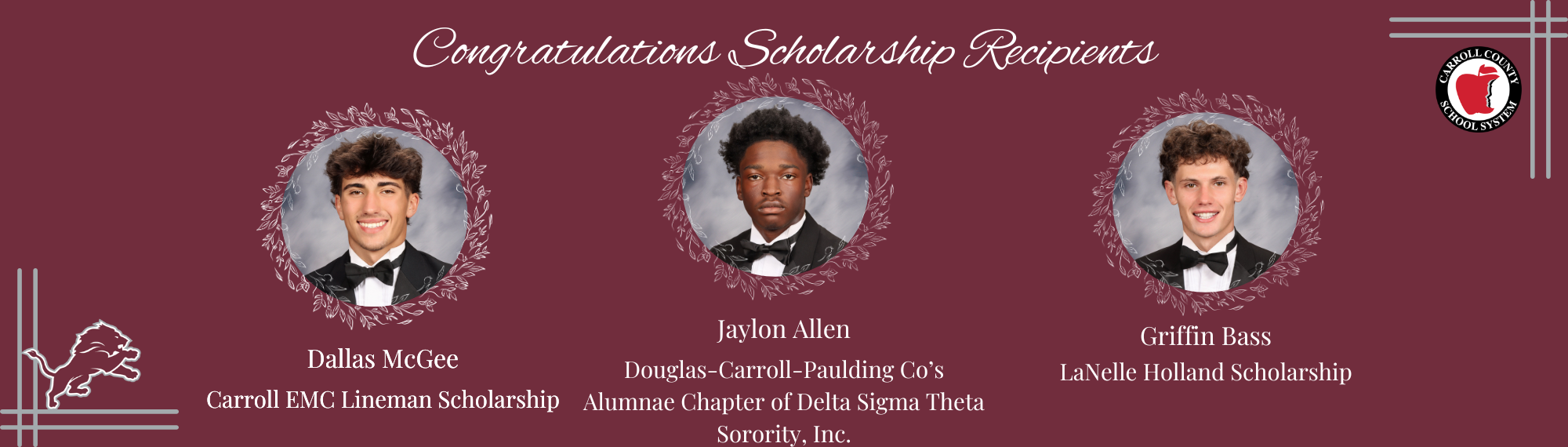 Scholarship recipients