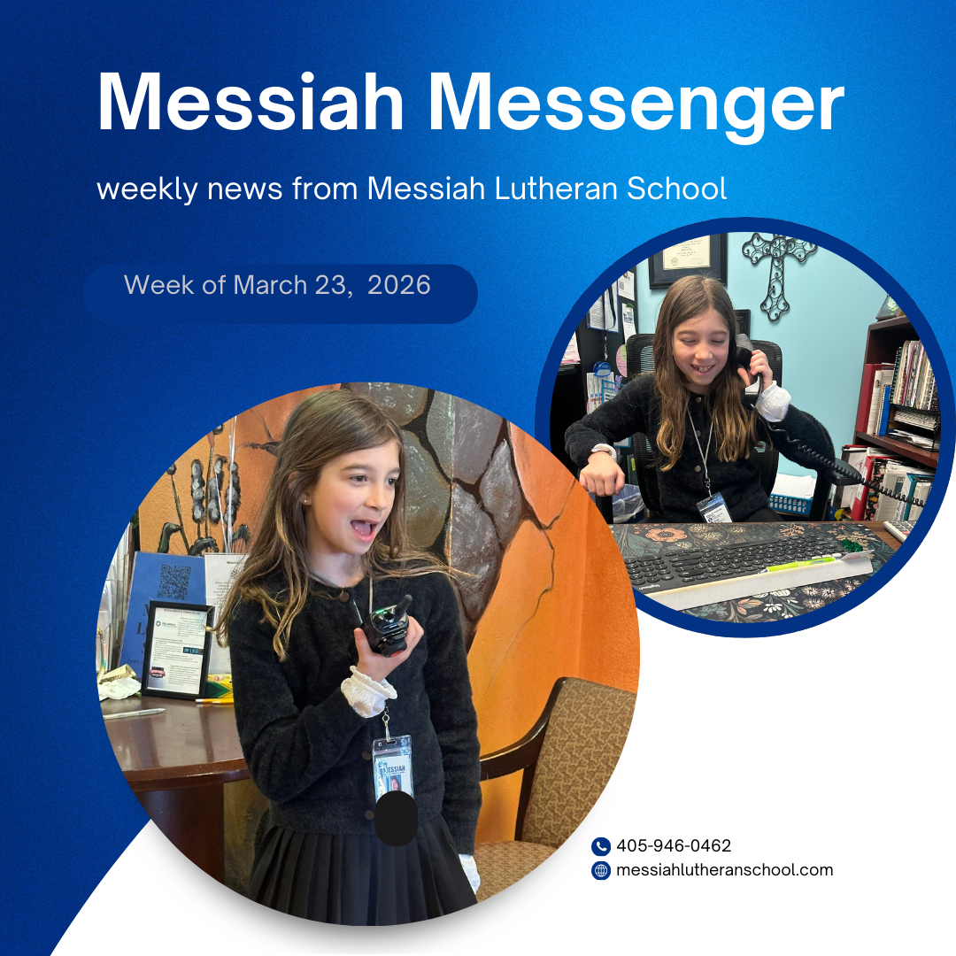 Messiah Messenger for the week of March 23, 2026