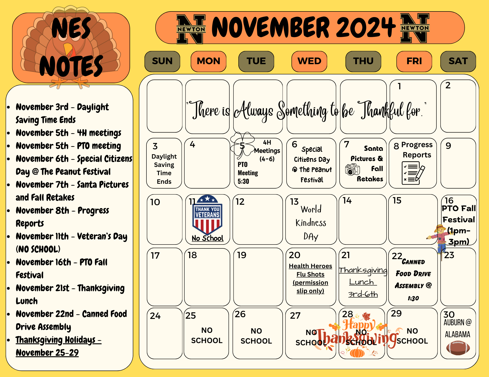 November Calendar