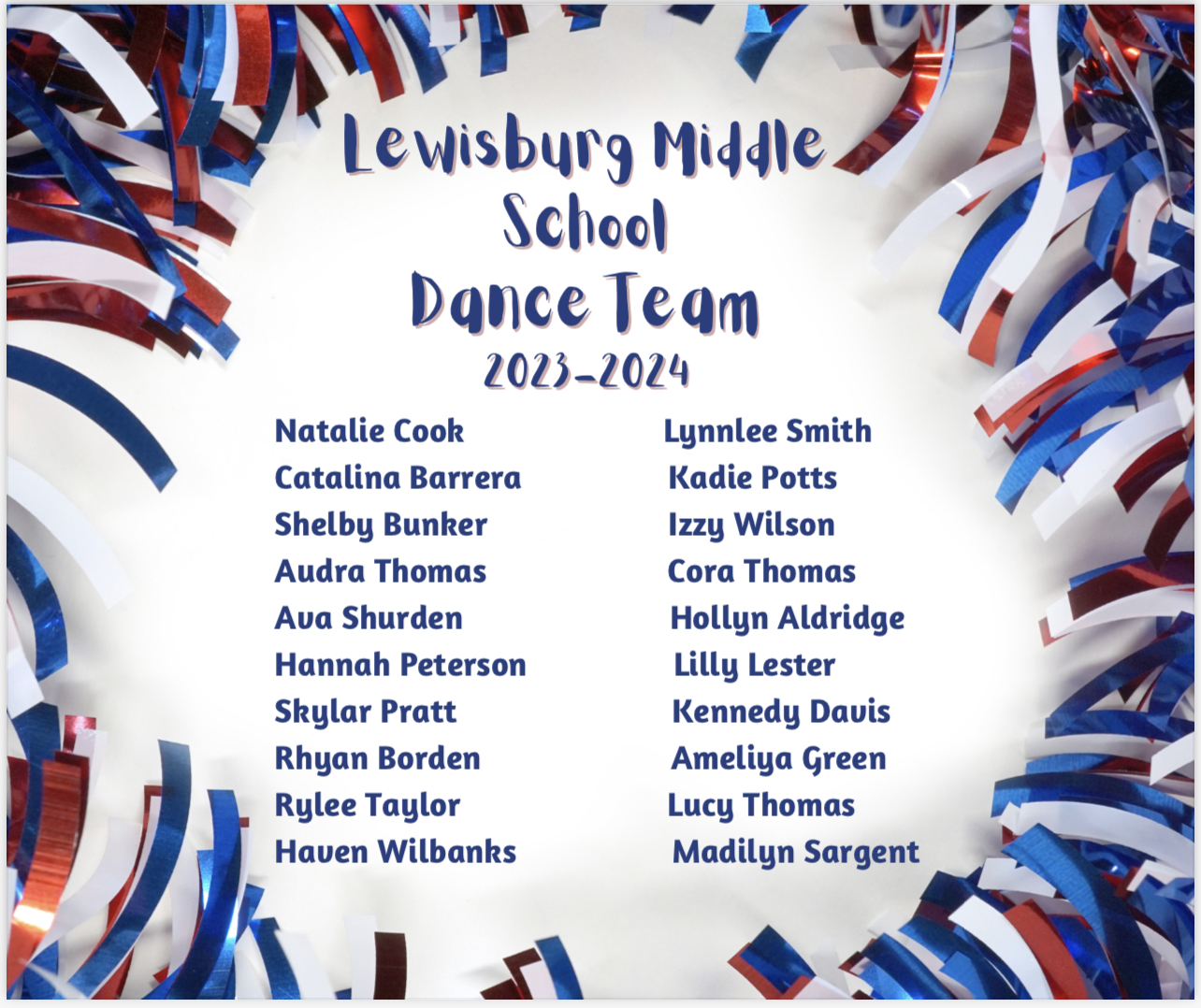 LMS Dance Team 2023-2024