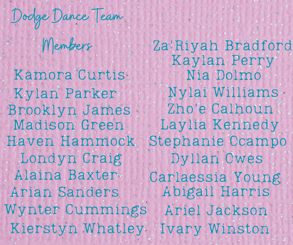 Dance Team Members