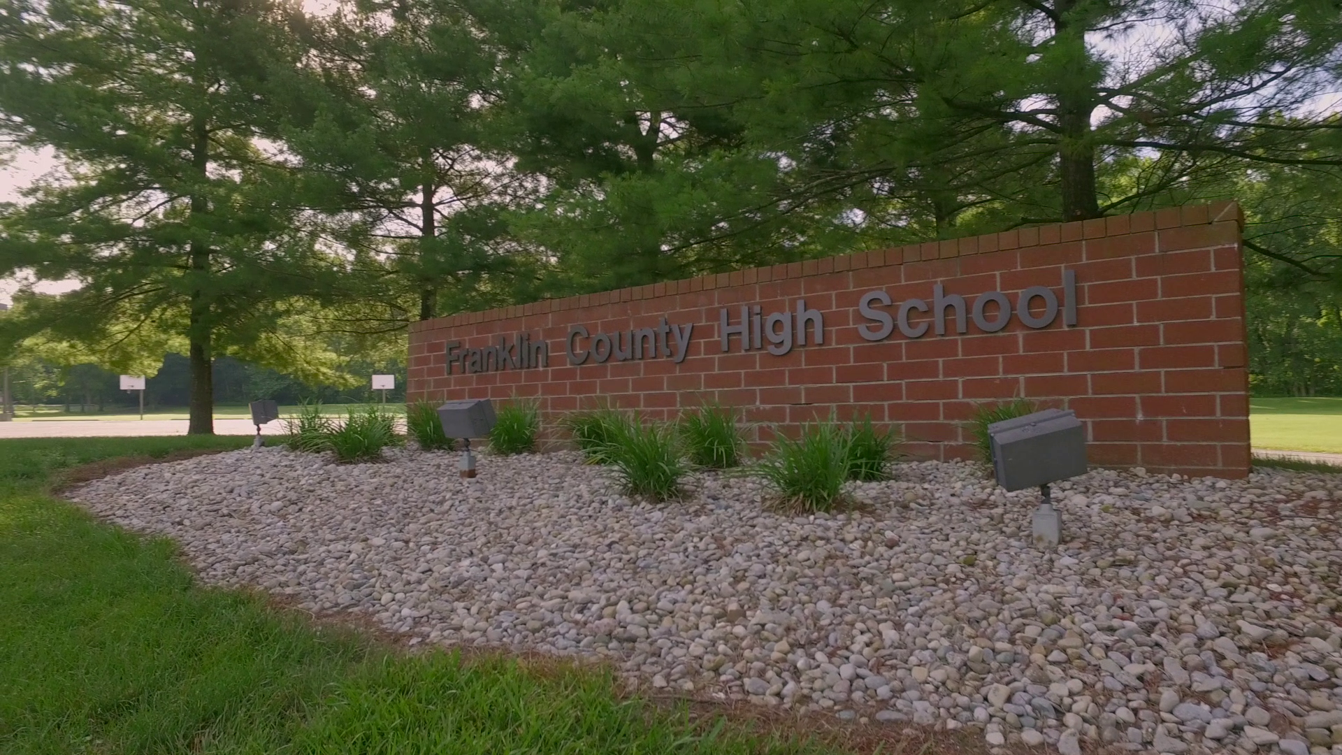 entrance sign for franklin county high