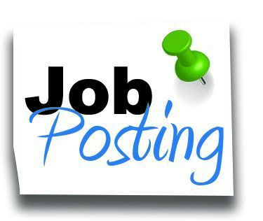 job posting note with green thumb tack