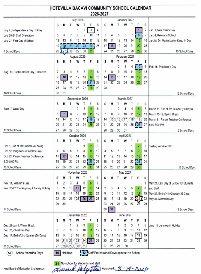HBCS CALENDAR 26.27