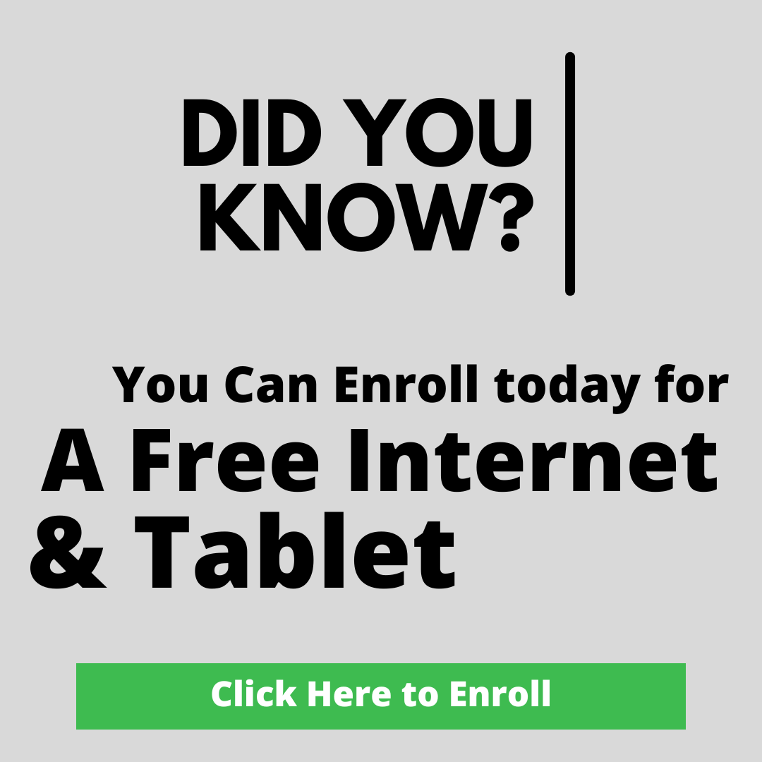 Free Internet and Tablet Banner