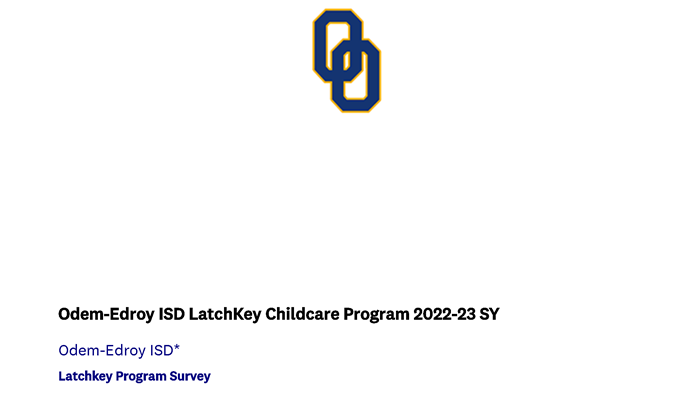 OEISD Latchkey Survey