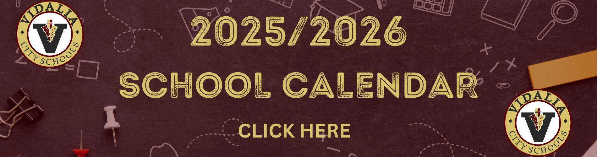 2025/2026 School Calendar Announcement