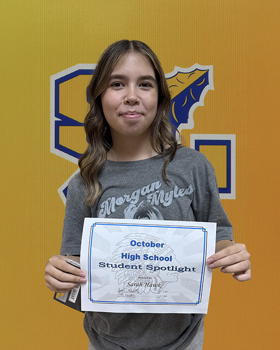 Sarah Hawk, October HS Student Spotlight