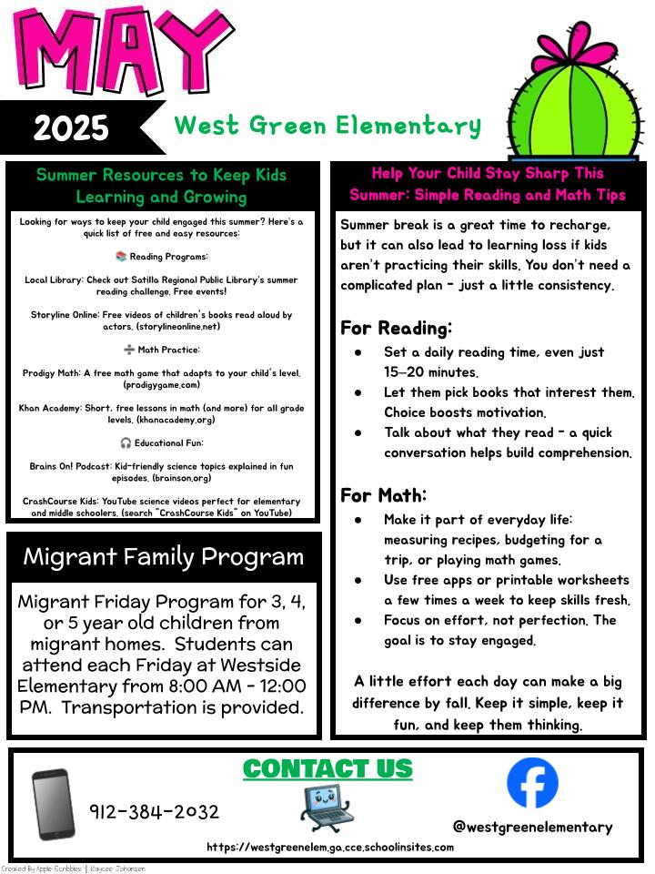 MAY NEWSLETTER ENGLISH