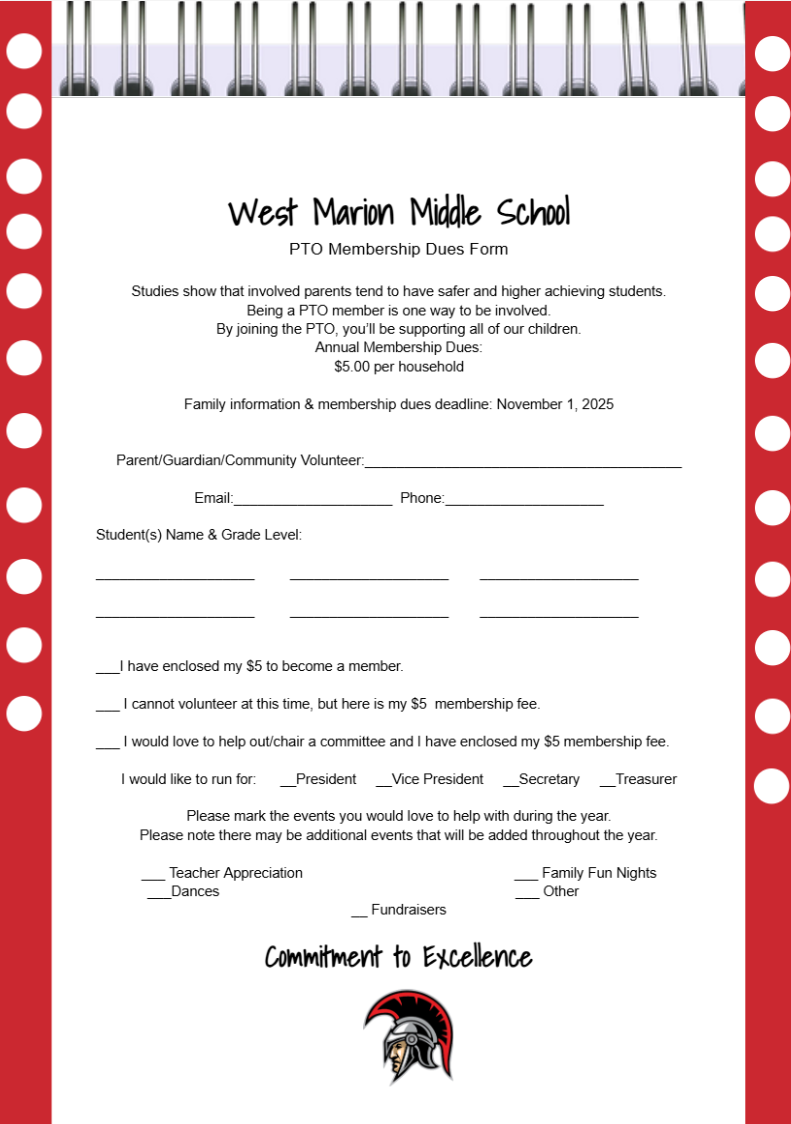 PTO Membership Drive
