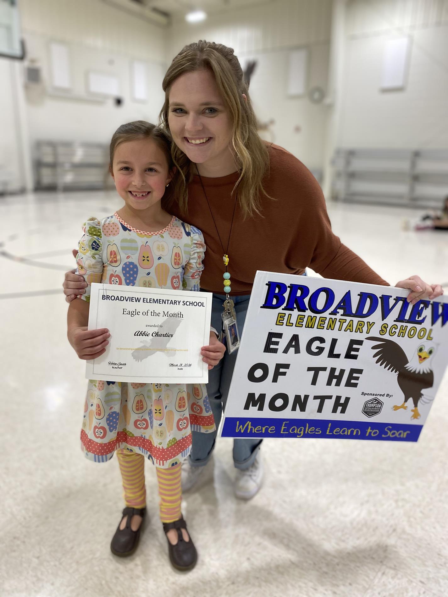 Second Grade Eagle of the Month