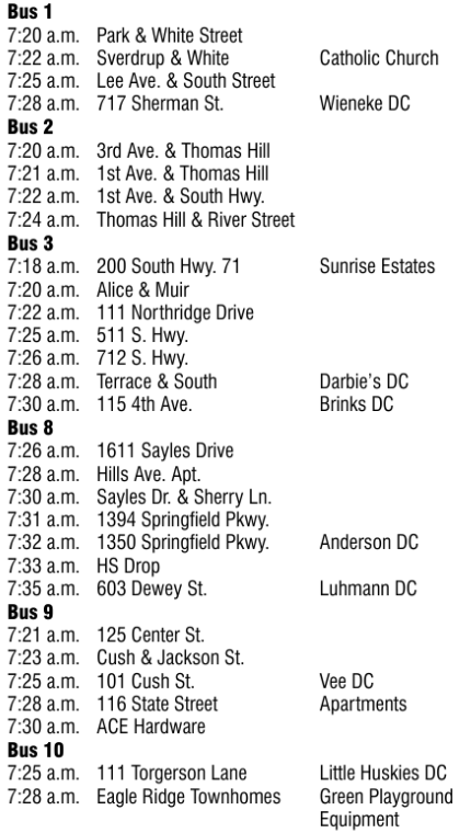 jACKSON in town bus routes