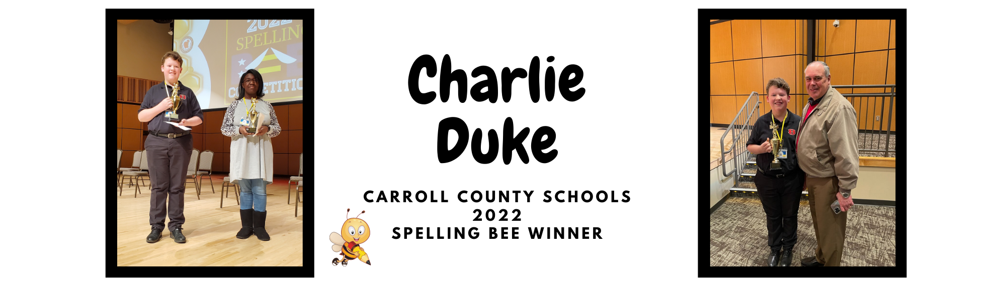 Charlie Duke County Spelling Bee Winner
