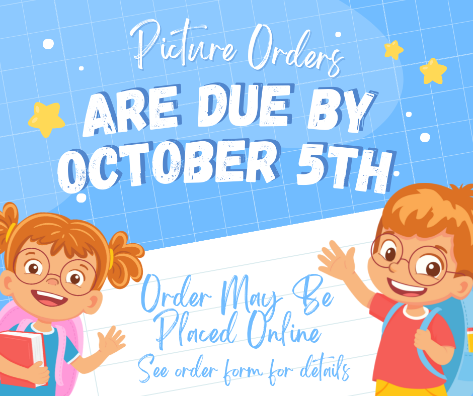 children with notice of picture orders due October 5